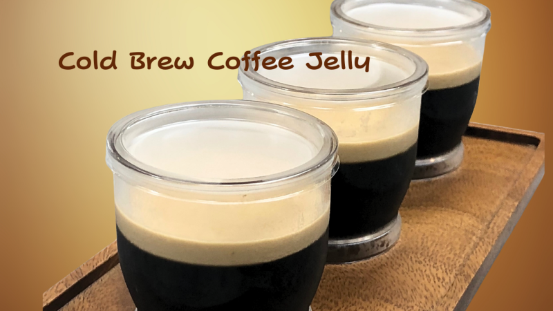 菓子工房いちかわの水出しコーヒーゼリー・西宮 苦楽園・本格的な水出しコーヒー エチオピアとブラジルの自家焙煎の豆 使用